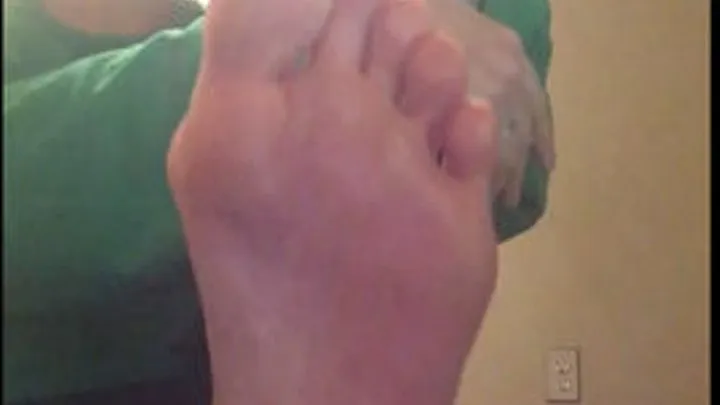 Foot rub and bunion show off