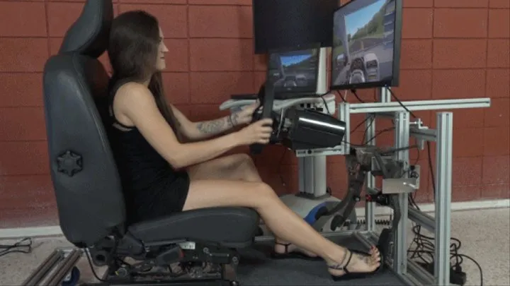 Dacey Takes the Driving Simulator for Another Spin