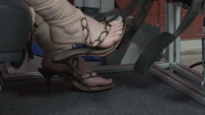 Alice Evaluates Shoes for Driving in the Simulator