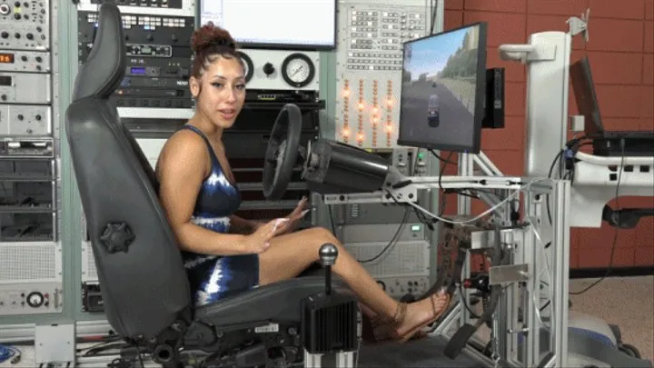 Kira Takes Her First Drive in the Simulator