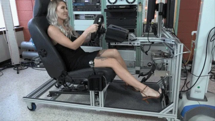 Angel Takes Her First Drive in the Simulator