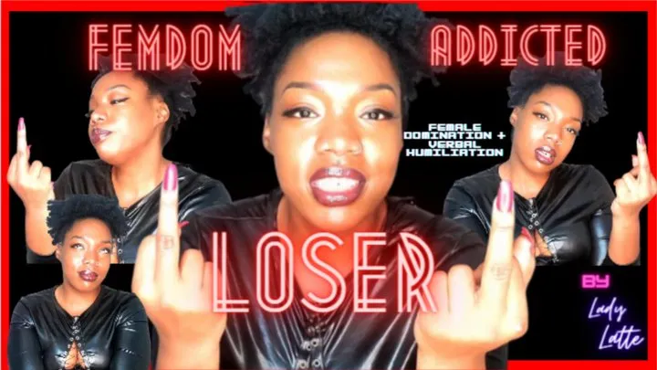 Femdom Addicted LOSER - Verbal Humiliation Middle Finger Fetish Female Domination Humiliatrix