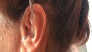 Pour water into your ear and play with it