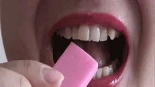 Gnaw erasers with sharp teeth