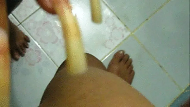 Unpolished long Curved sharp fingernails of a Thai woman scratching a dick Part 2