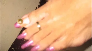 Long Fingernails and Toenails of a Thai Woman (Purple Passion) Part 1