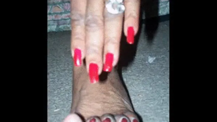 Arnetta uses her Long Toenails like she desires She will hurt you and Make you do what she wants and you enjoy it