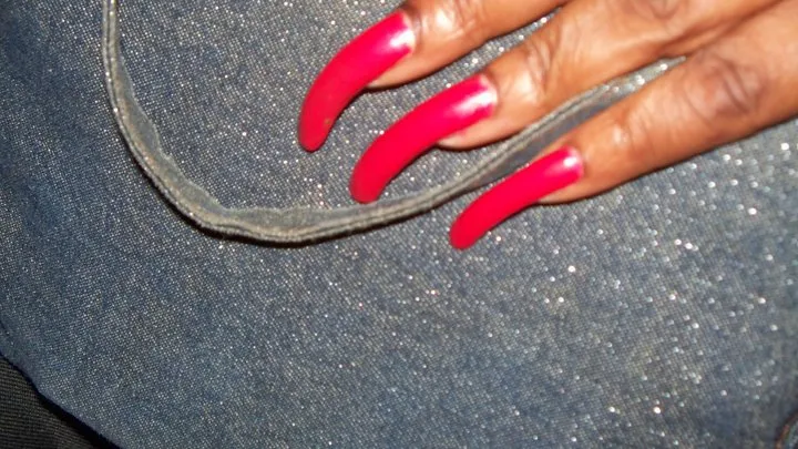 Long Nailed Black woman scratches me hard with her Fingernails and Toenails