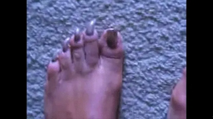 The Toenails Of "Shema Nails" Non Gay Cross dresser and Long Nail Lover