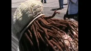 Virginia Sharif at Coney Island ancestors day Juneteenth Bklyn NY Modeling Feet, shoes and Toenails