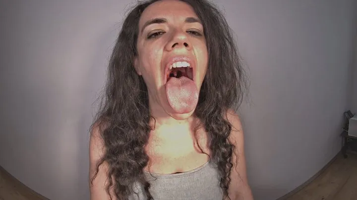 VR 180 - Mila Tongue Out, Panting, Gnashing Teeth and Moaning