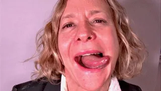 VR 180 - Adella's Mouth and Tongue Tease