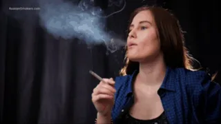 18 y.o. Marina's new smoking fetish video with 120mm cigarette