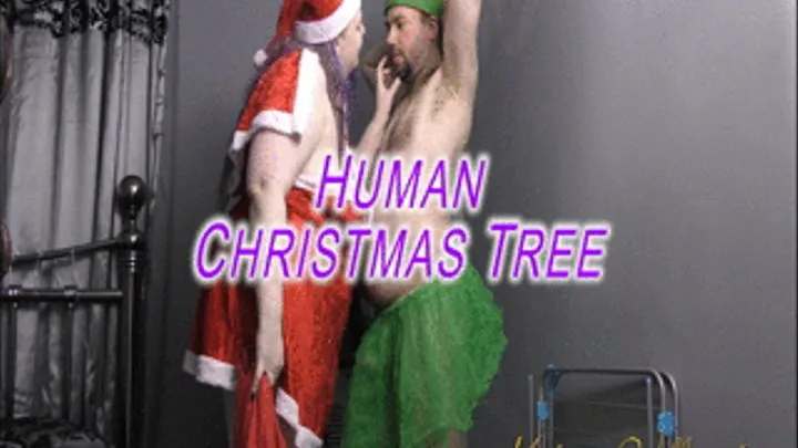 Human Christmas Tree