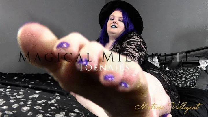 Magical Midnight Toenails