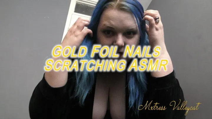 Gold Foil Nails Scratching ASMR