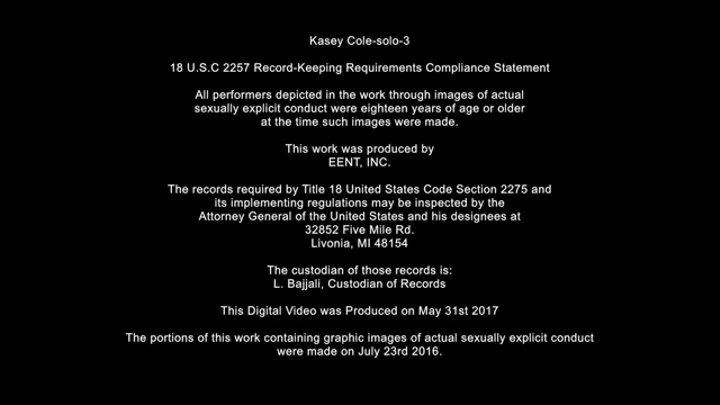 Kasey Cole Solo 3