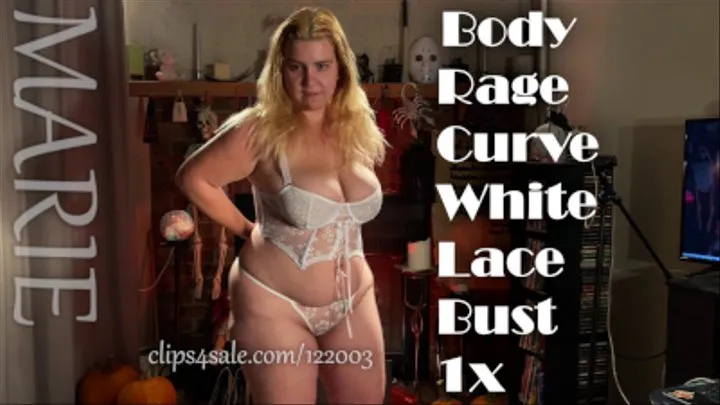 BODY RAGE CURVE WHITE LACE BUST 1X