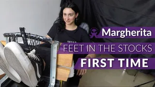 Margherita - Feet in the stocks - First Time