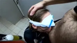 Diving mask blowjob