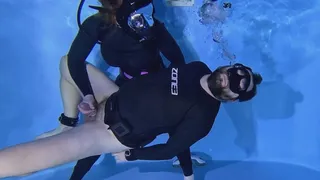 Freedivers 384 Man Bondage by FFM Dominant Latex Girl