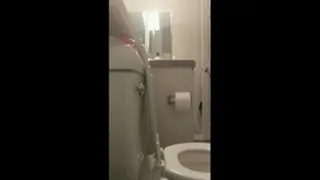 Side View Voyeur Toilet Use