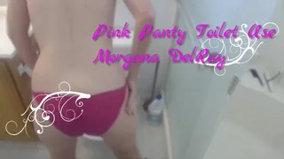 Pink Panty Toilet Use
