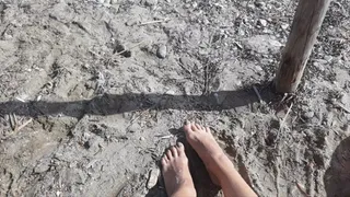 Footplay on the beach