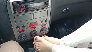 Footjob on the shifter 2