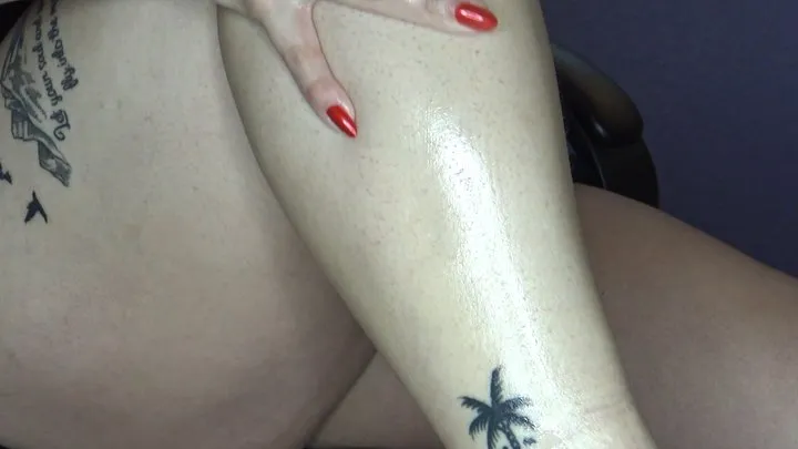 BBW Hairy Legs Oiled