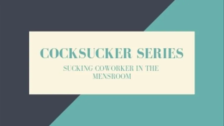 Cocksucker Series: Sucking Coworker in Mensroom Audio