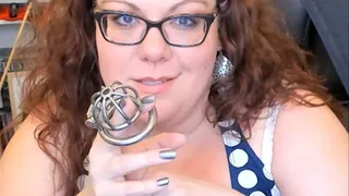 Chastity locke3d while fucked by big dick
