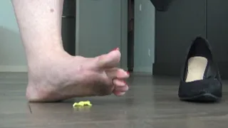 Giantess-tiny hiding from moist, smelly feet