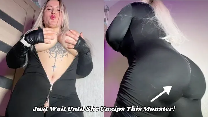 Alyona Catsuit Farts! This girl unzips a massive booty!