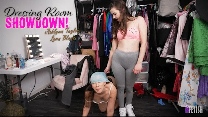 Ashlynn & Lana Blade - "Dressing Room Showdown" Theater Actress Wedgies for Main Role