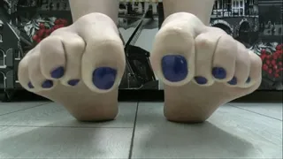 An extra set of videos with the same blue polish on your toes (part 3)