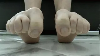 Your toe curl turns me on, and I love to cum to them front vie