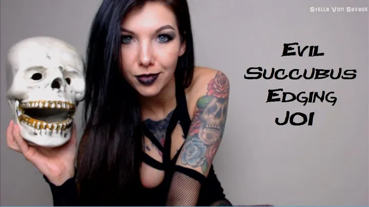 Succubus Tits Impossibly Long Edging JOI - 45mins! Stop & Go Strokes & Fake Countdowns - Goth