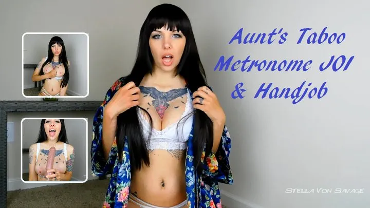 Aunt's Taboo Metronome JOI & Handjob-TitJob