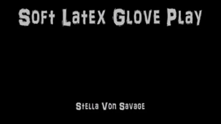 Soft Latex Glove Masturbation