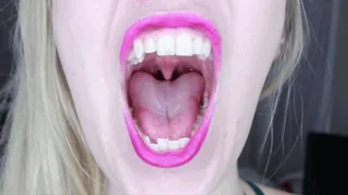 Uvula Show with Hot Pink Lip Stick