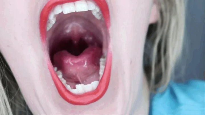 Wiggling Uvula with Close Up Yawns