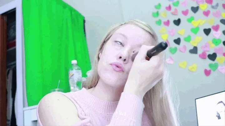 Doing My Make Up While You Beg For Attention