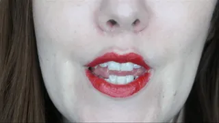 Oral Fixation - Red Lips and Uvula Close Up!