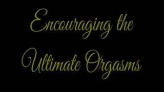 Encouraging the Ultimate Orgasms