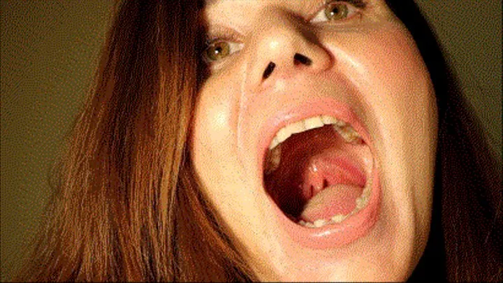 Uvula, open mouth