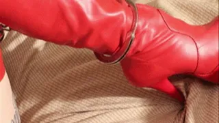 Bella Vendetta: Red Leather and Handcuffs