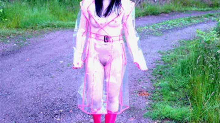 Wet games in my plastic raincoat and pink wellies 2