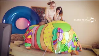 [Oxana & Kira] Epic Rhino Pumping to Pop