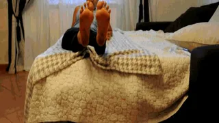 Nikita plays dirty feet with a dick